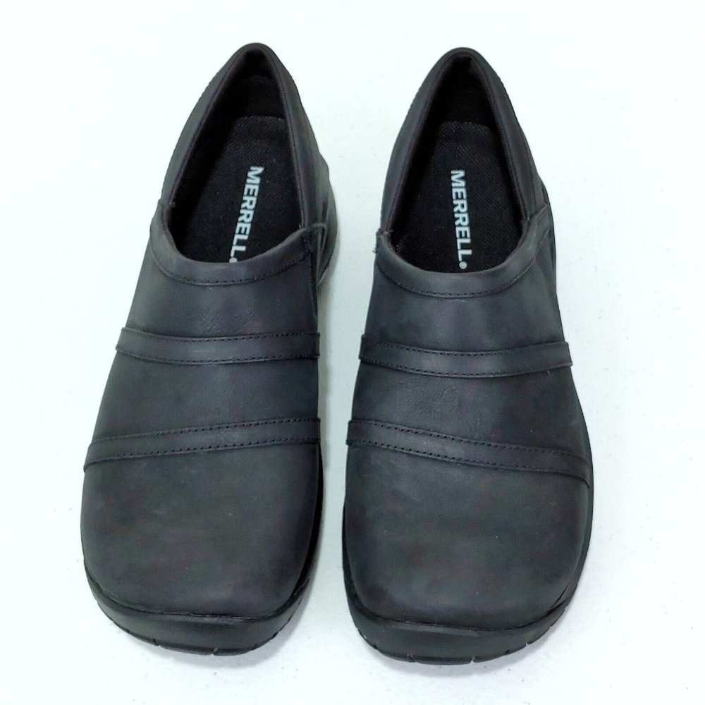 Merrell Encore Moc 4 Shoes Leather Slip-Ons Women's 9 W - Picture 3 of 10